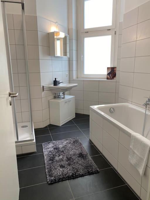 Akk3 Apartment Magdeburg Altstadt Zentral Balkon ภายนอก รูปภาพ